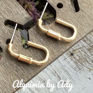Alquimia Gold Classic Hoop Earrings